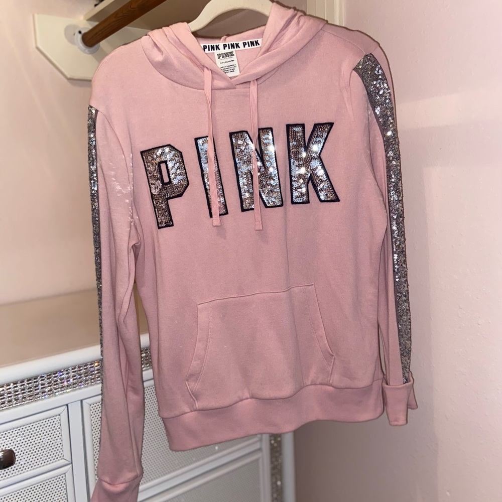 Victoria’s Secret Pink Sequin Hoodie